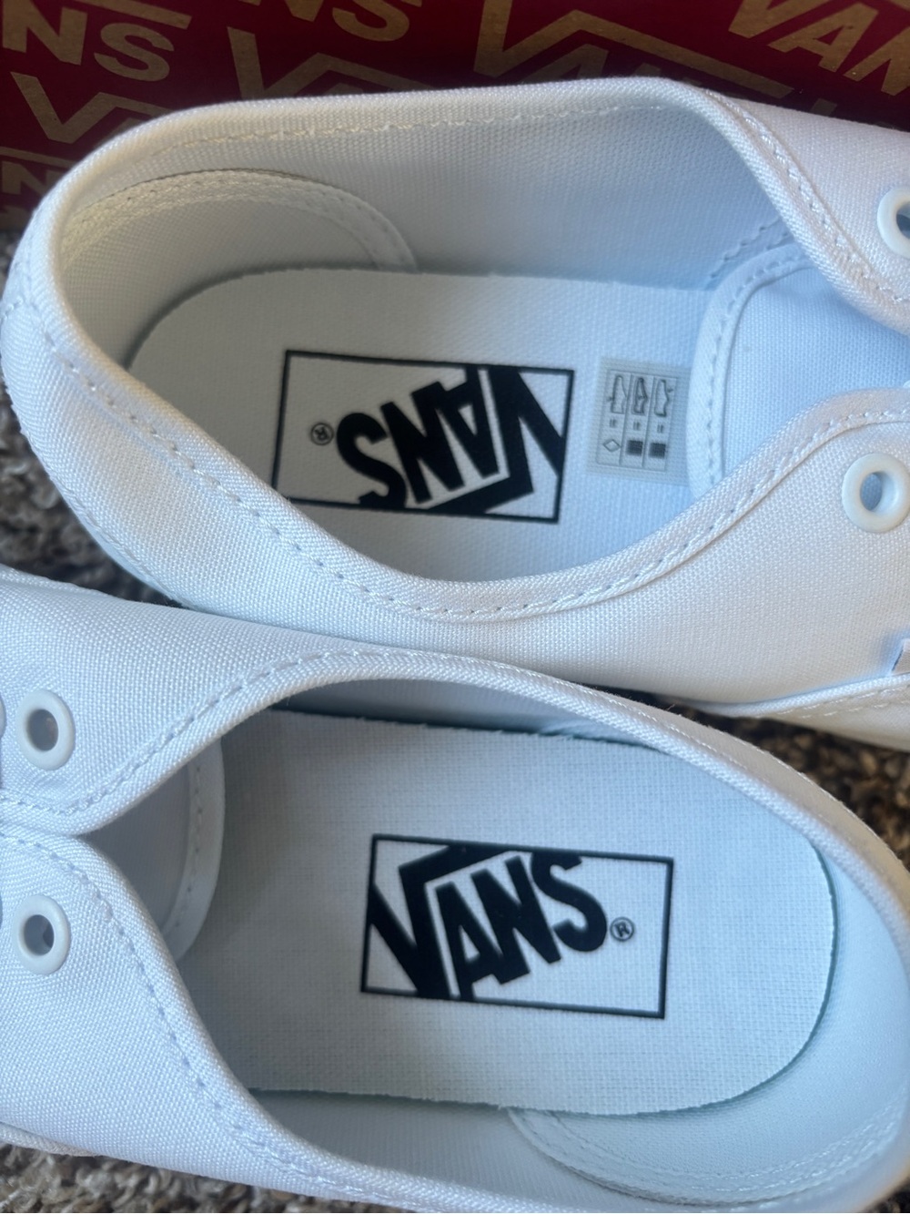 Vans White Canvas Low-Top Sneakers - Men's - Picture 6 of 6